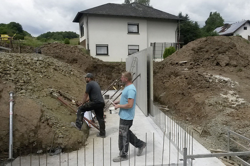 Kellerbau Einfamilienhaus, Nohen