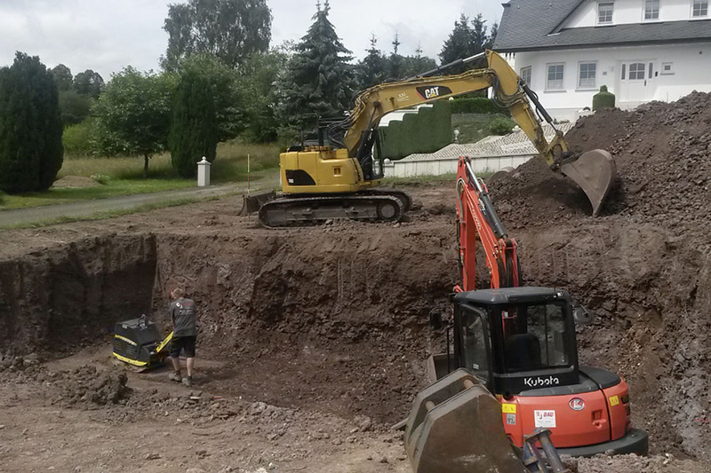 Erdarbeiten Einfamilienhaus, Nohen